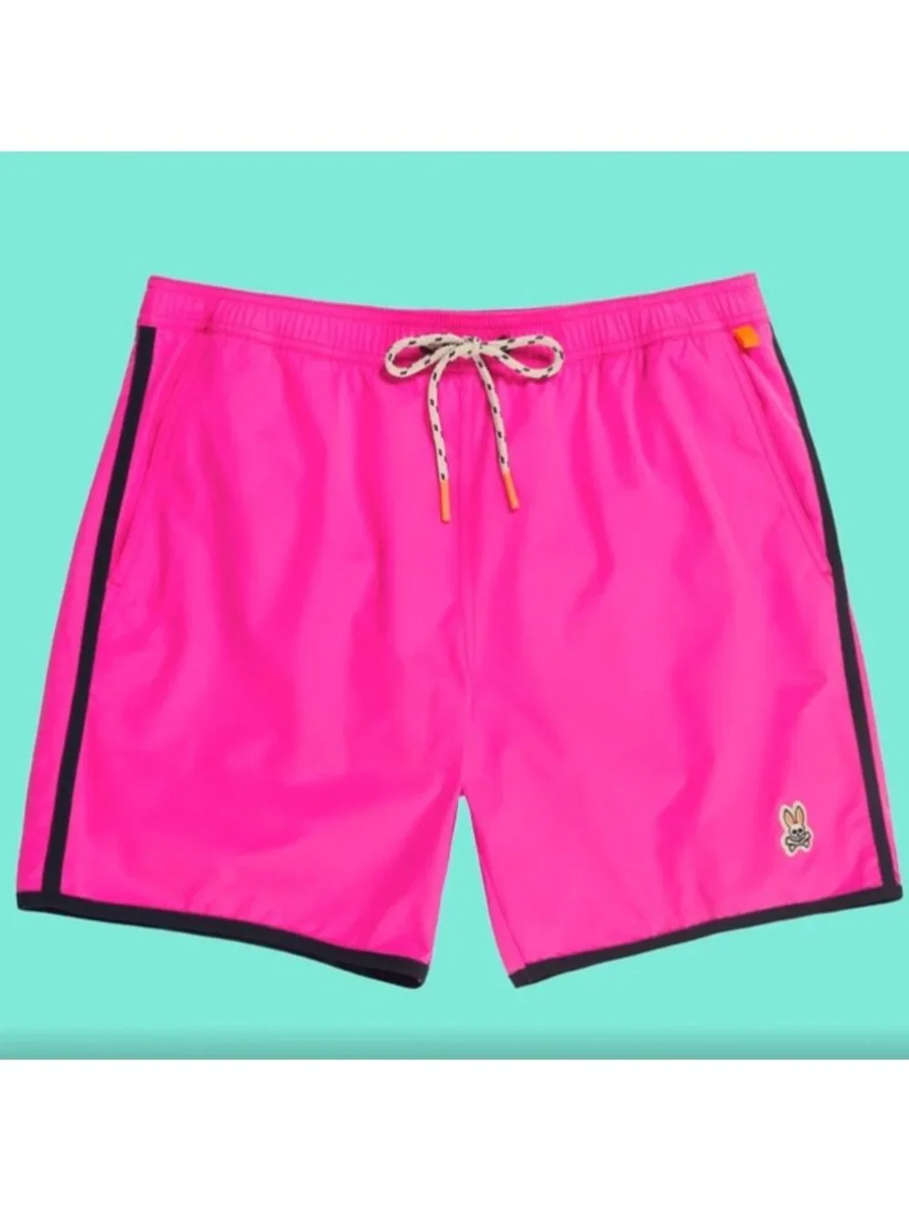 Psycho Bunny‎ Holloway Neon Pink Swim Trunks Men’s XL Quick-Dry